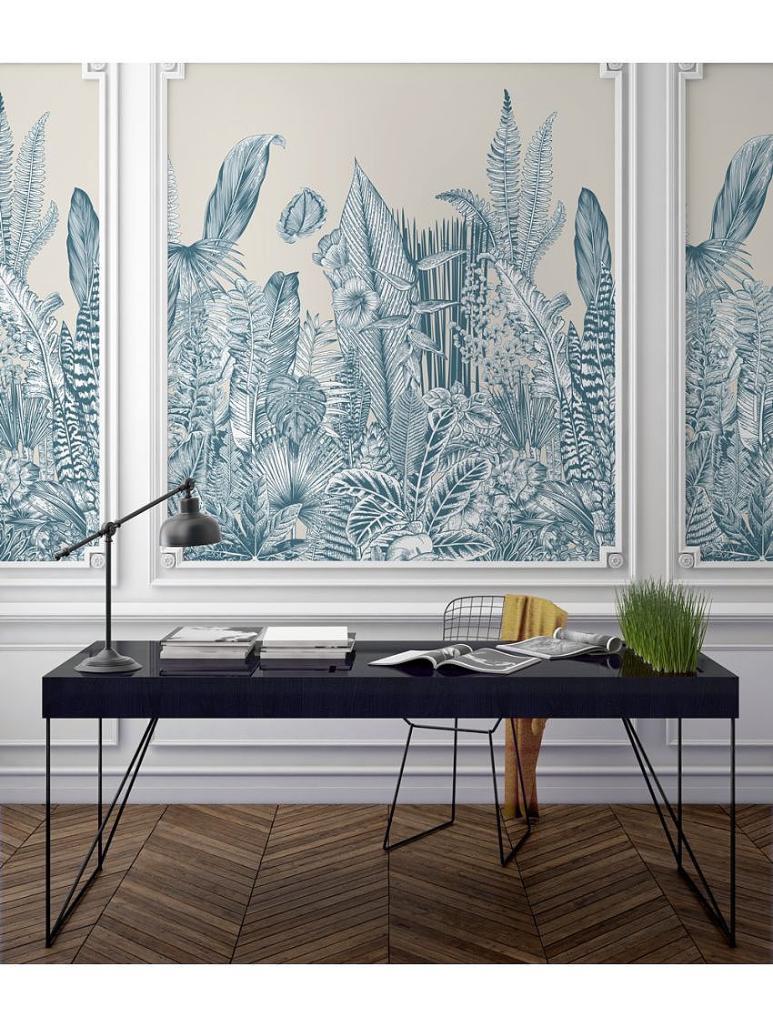 北欧简约居家风本视艺制墙面彩绘 纯手工彩绘_本视墙绘-站酷zcool