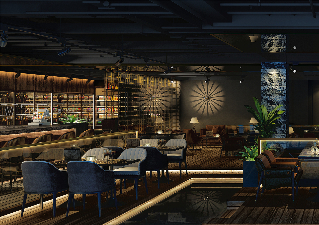 邢台onemore酒吧设计|专业酒吧设计|自选啤酒区设计效果图