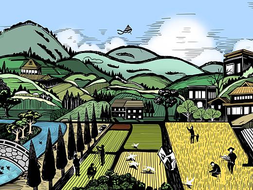 拾野川生活灵感季插画