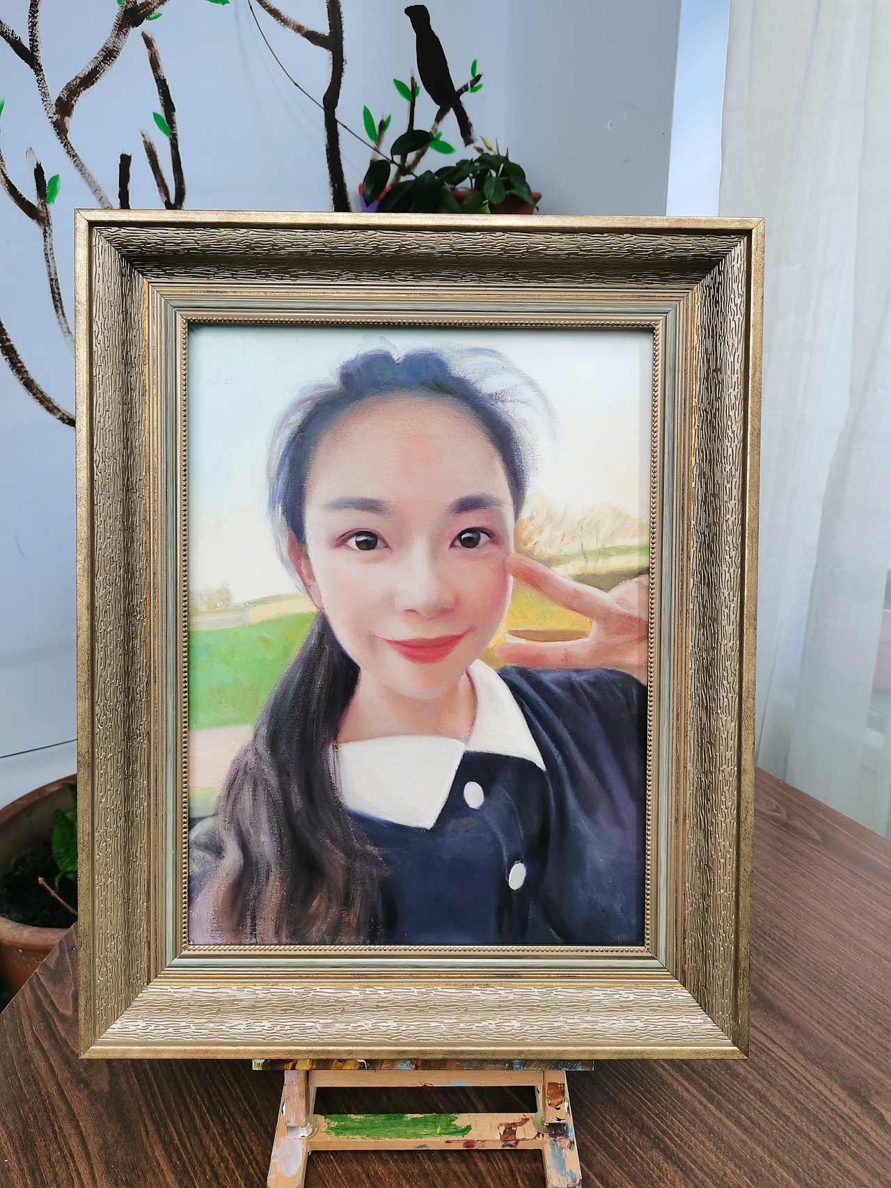 于生慧手绘油画肖像私人定制作品