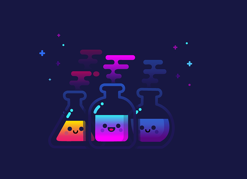 可爱渐变海报（图ZMTM2MzI2NTQw） - 海报 - 站酷设计师颜小蓉原创素材 - 站酷ZCOOL