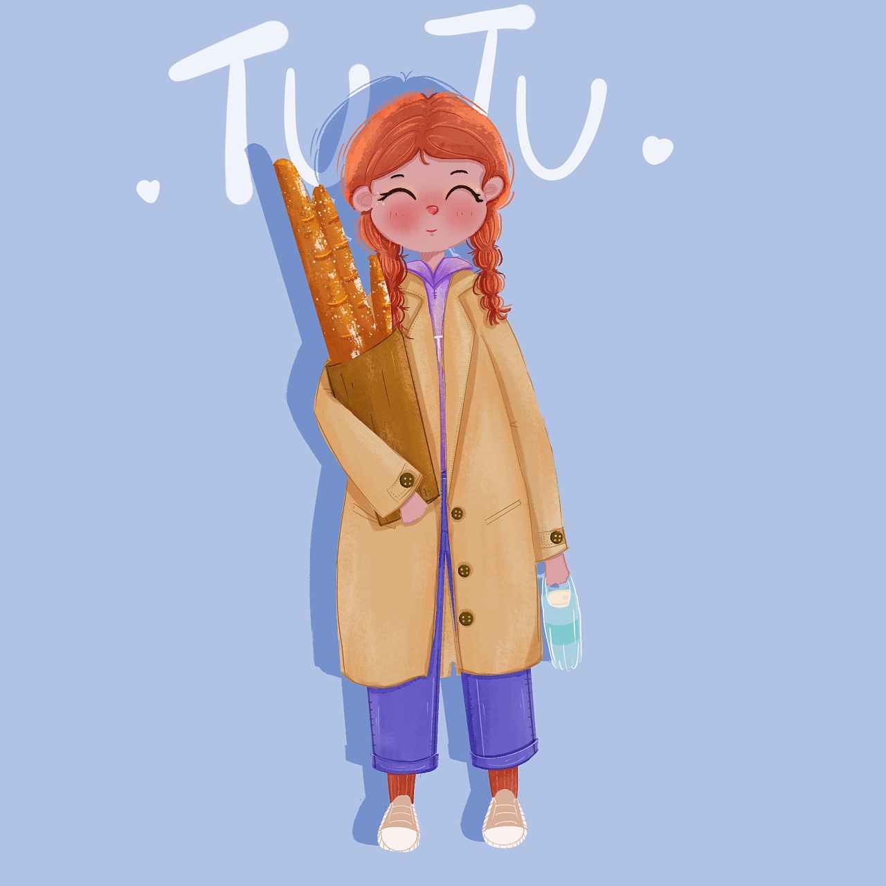 原创人物系列插画———-女孩