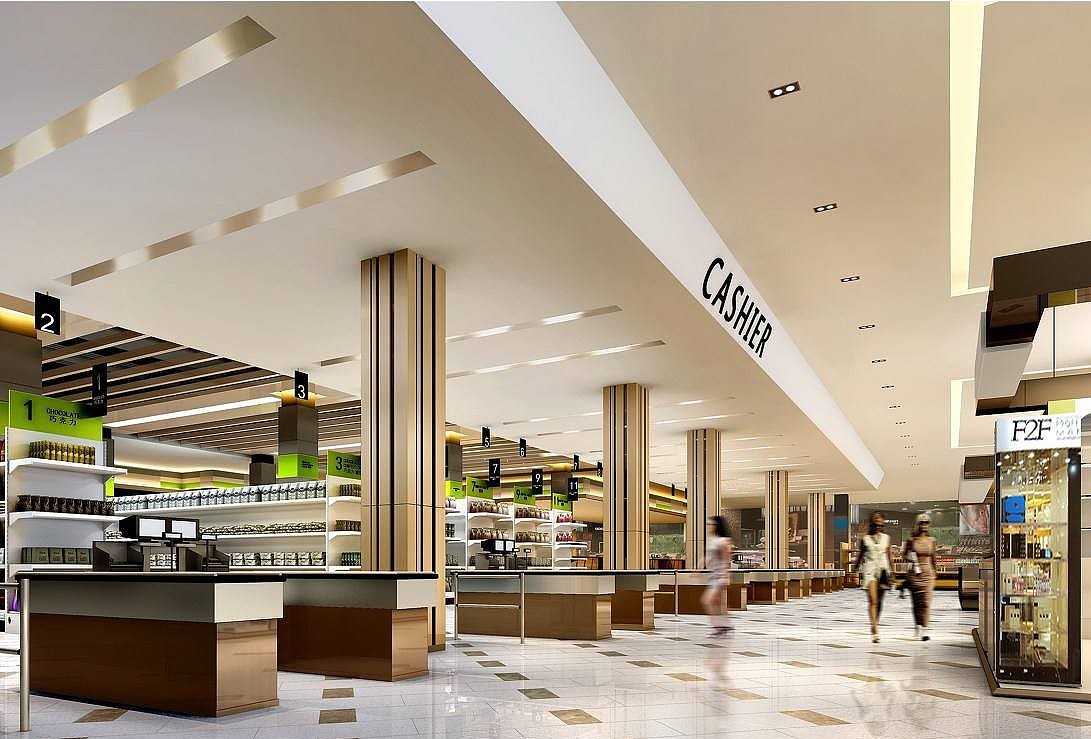 重庆商场装修 商场设计 商场公共空间装饰 商场效果图 鼎庭装饰原创作品