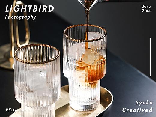 Lightbird×酒杯 | 电商产品餐具酒杯静物拍摄