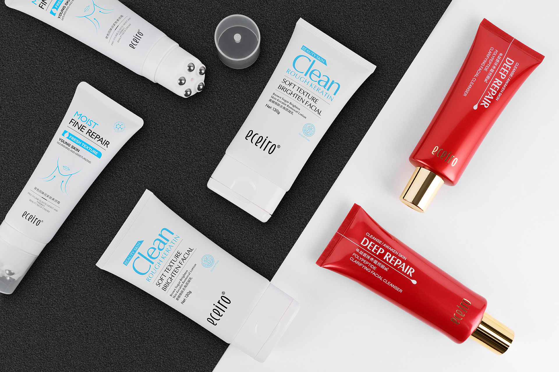 护肤品彩妆活动混搭套餐产品组合摄影丨悬浮创意摆拍