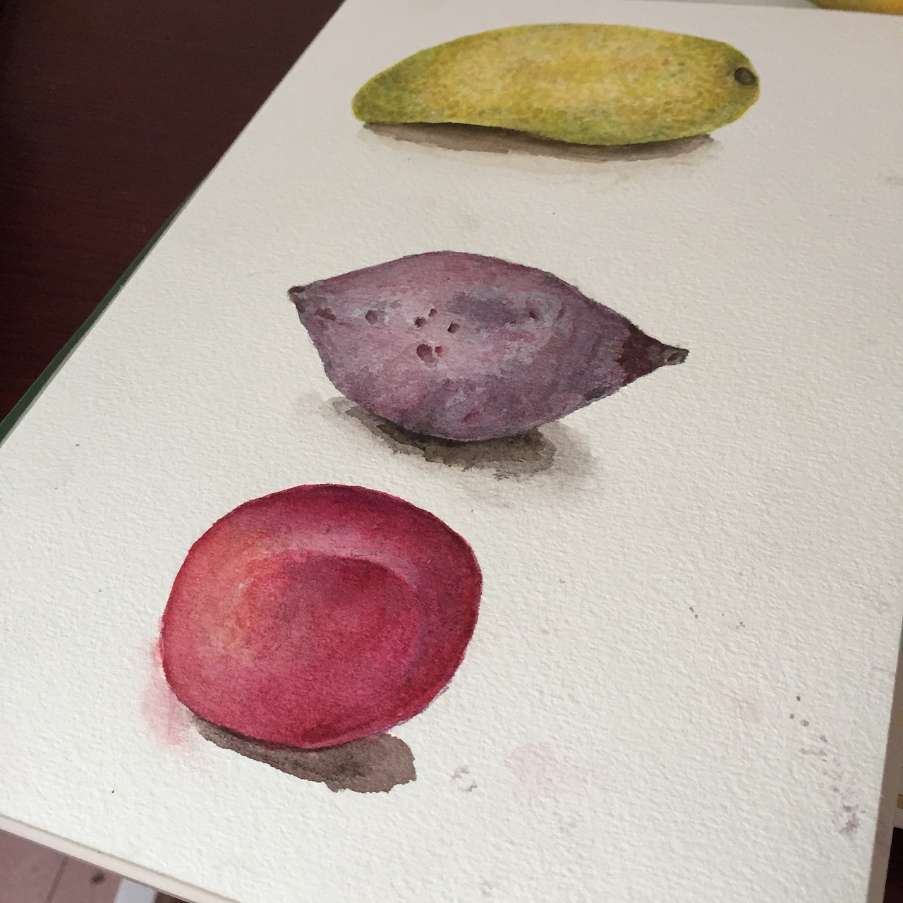 紫薯简笔画彩色图片