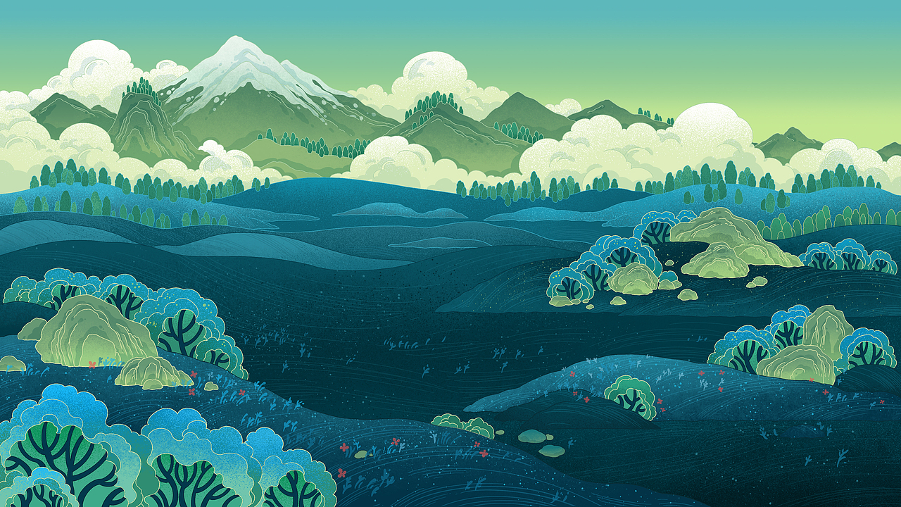 华为nova8-宣传视频-动画中插画部分