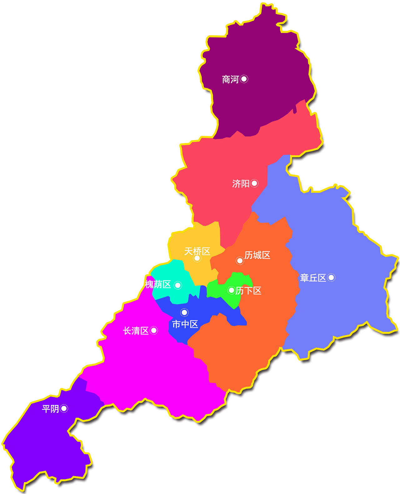 济南2020最新行政区划图片