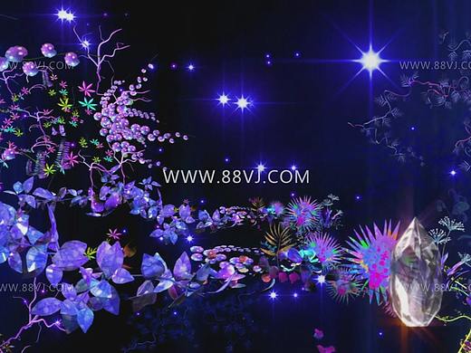 炫酷震撼开场视觉动画素材，年会全息舞美背景视频素材