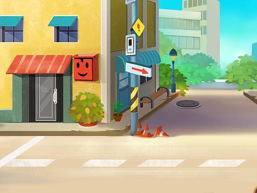 19年的工作图-街道场景