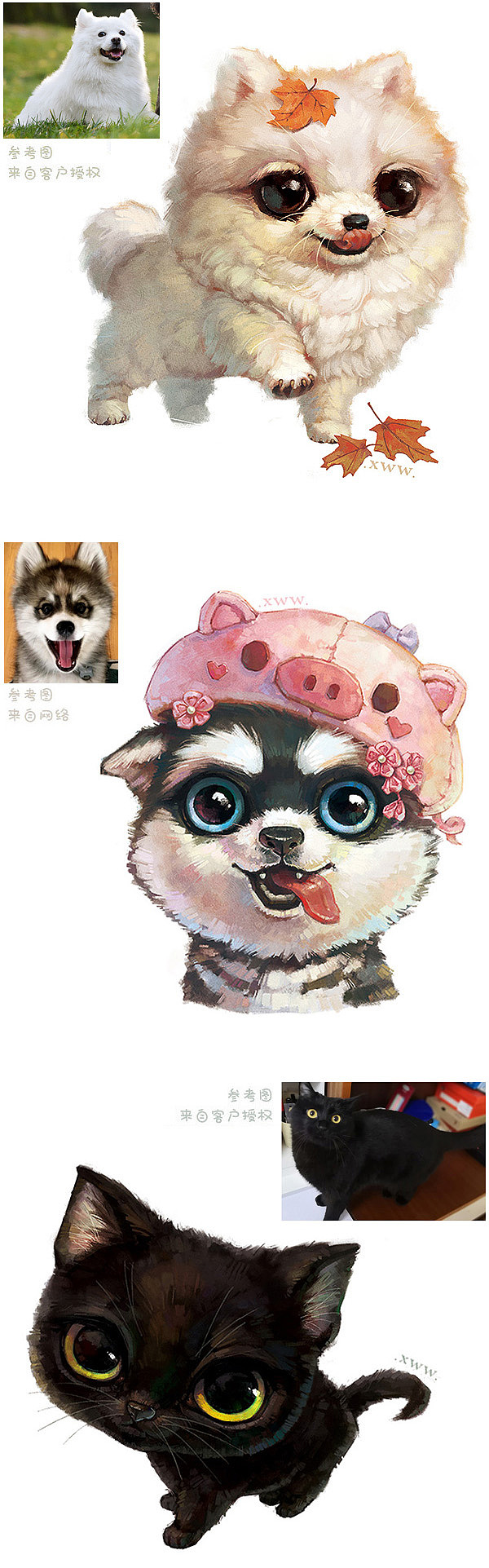 【萌宠定制版】合集（二）（图ZMTYyMTQ1Njcy） - 商业插画 - 站酷设计师雪娃娃童画原创素材 - 站酷ZCOOL