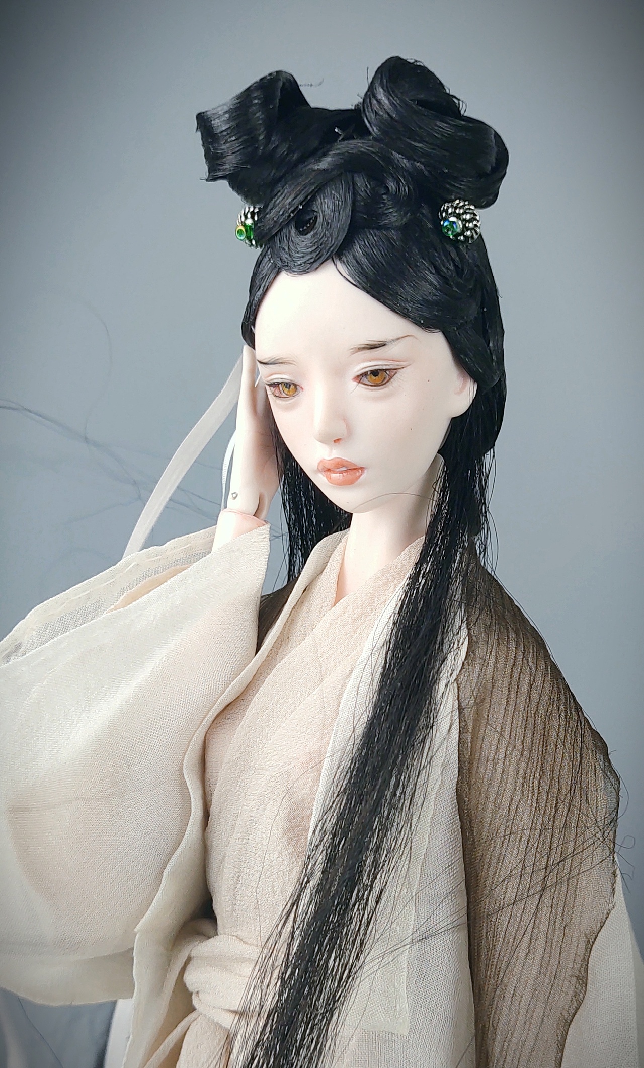 陶瓷bjd43厘米陶瓷娃娃聊斋系列画皮