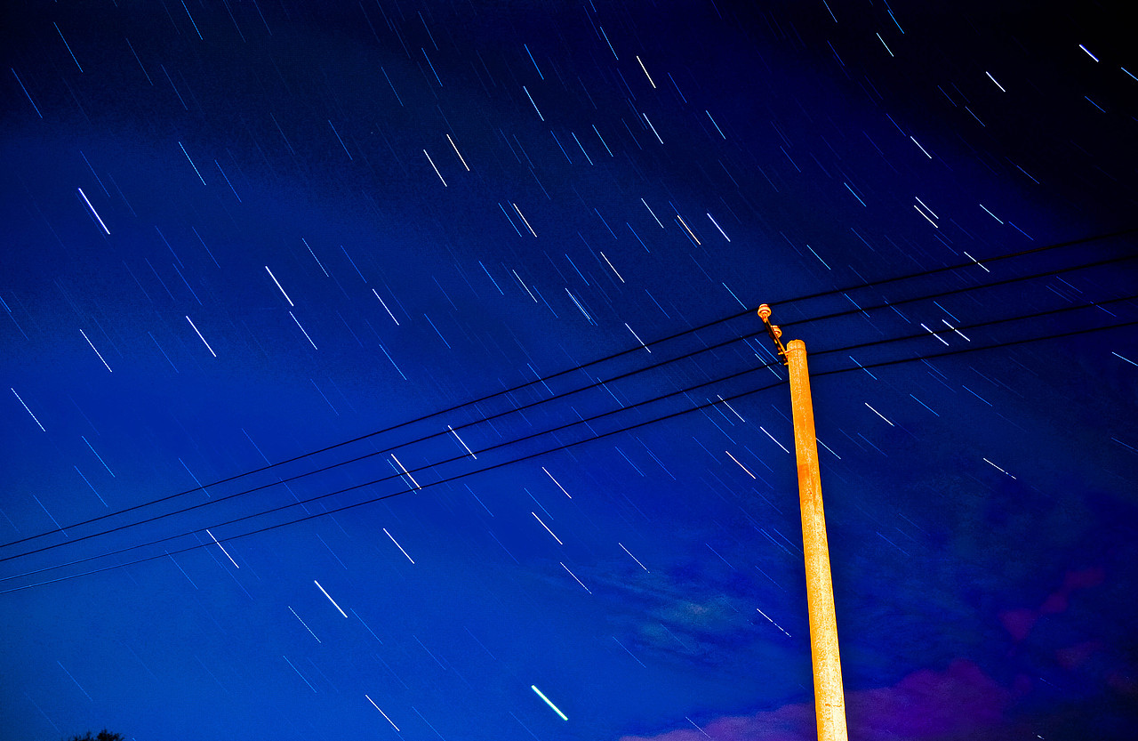 恩和的夜,可惜后来大片云吹来了