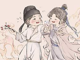 醉折花枝作酒筹