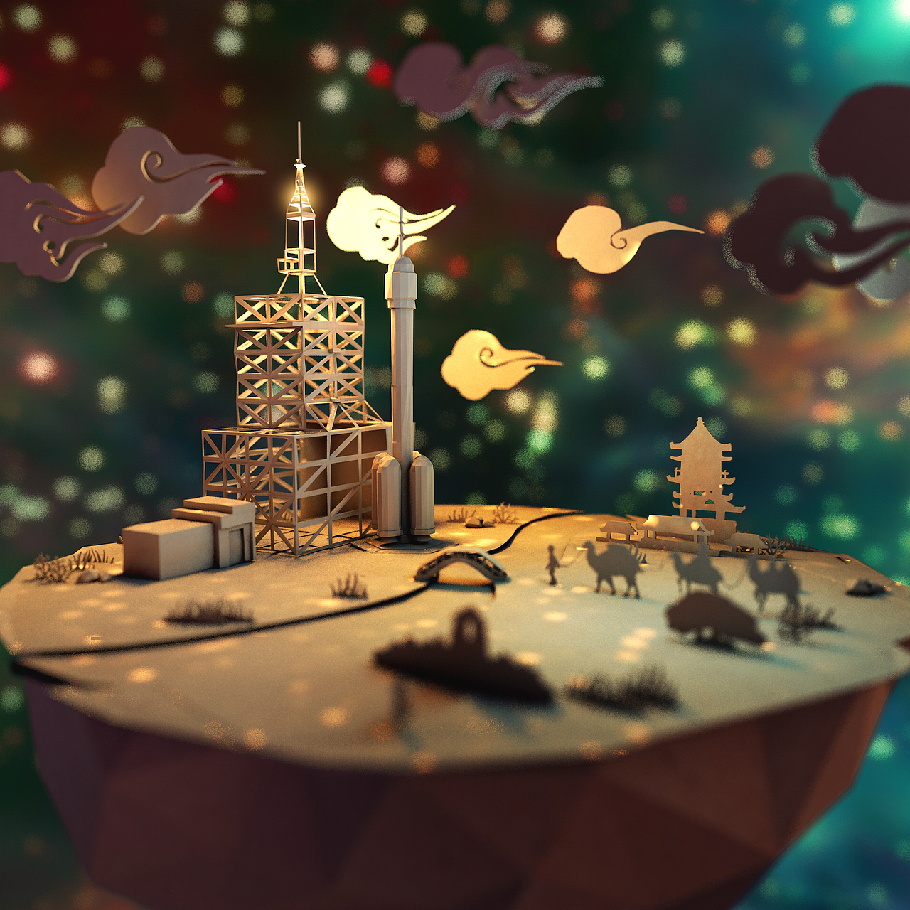 迎19大做的图（图ZOTI5OTY1MDQ=） - 其他三维 - 站酷设计师kelophy原创素材 - 站酷ZCOOL