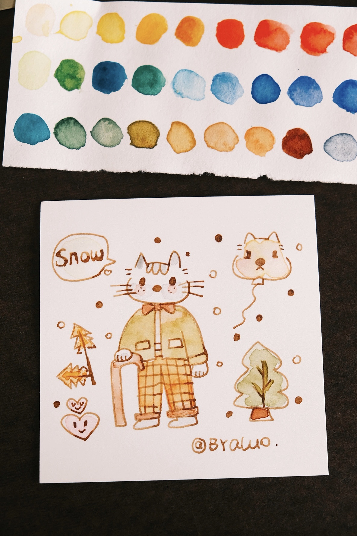 「 萝卜酱 」水彩萌系小动物来袭