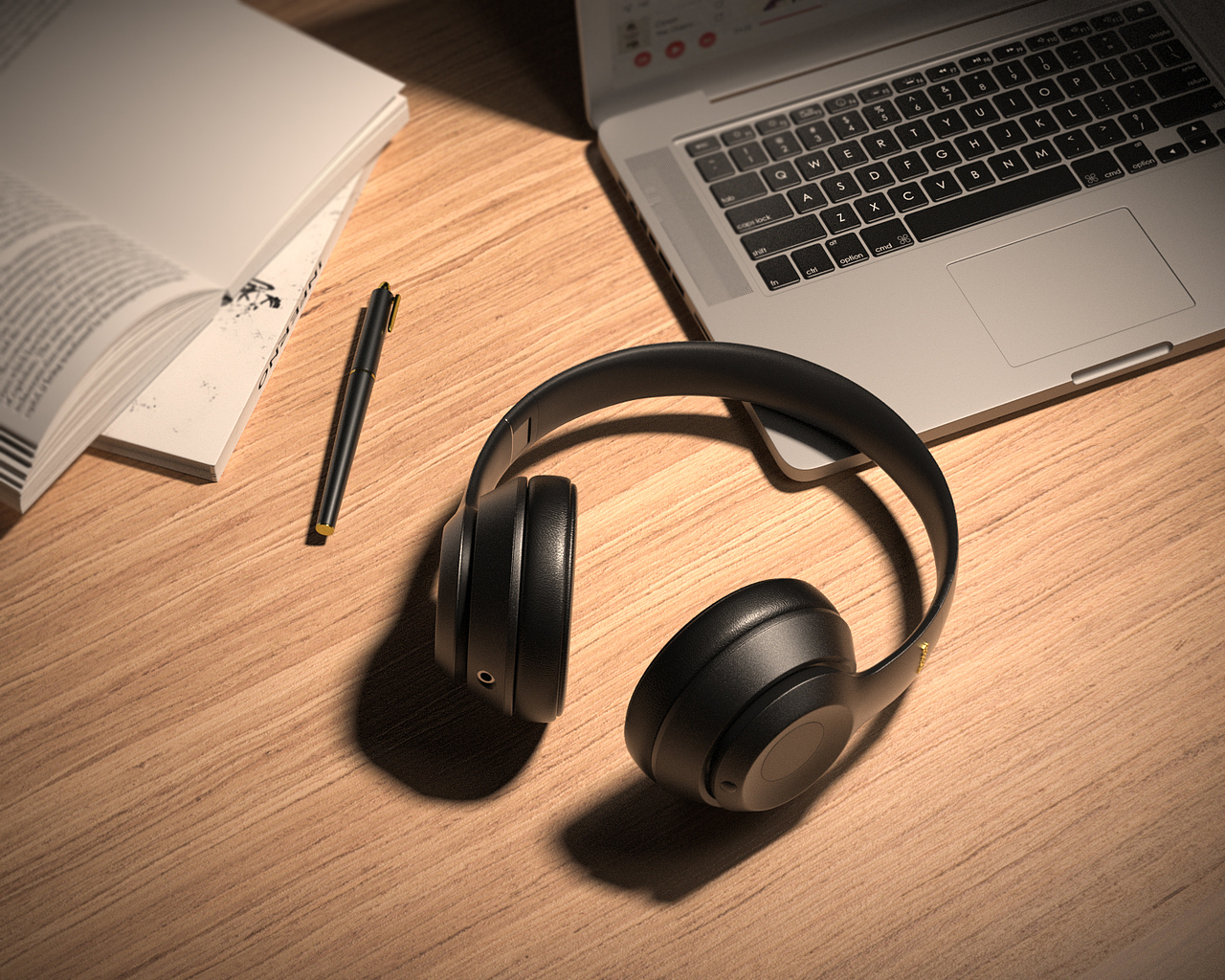 头戴式耳机渲染