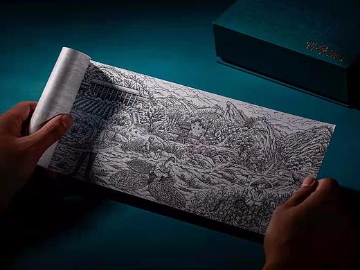我为武夷瑞芳“玉树菁华”绘制的长卷插画