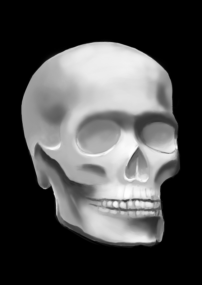 头骨练习|插画|游戏原画|_人余_原创作品-站酷zcool