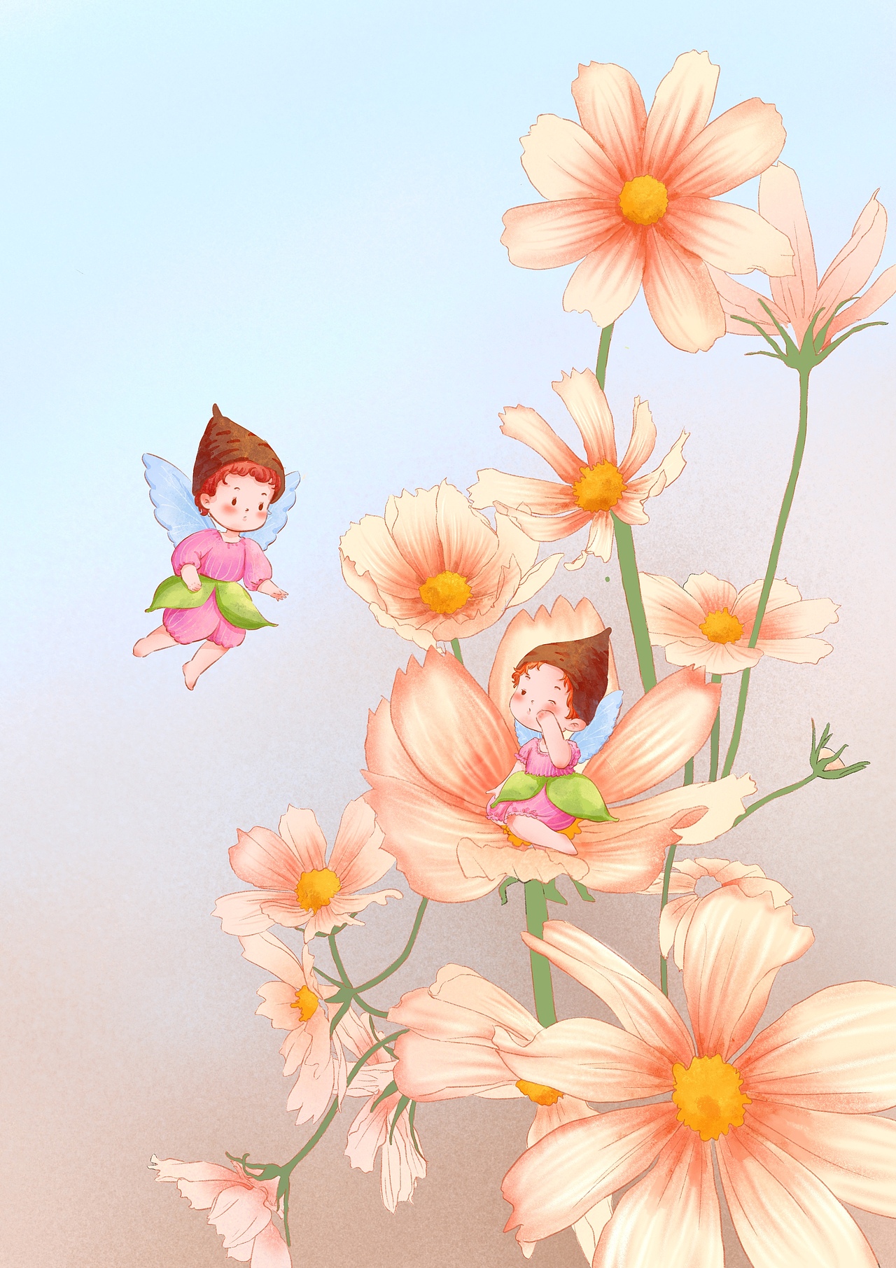 小精靈（圖ZMzEwMDY5MDMy） - 兒童插畫 - 站酷設(shè)計(jì)師米粟原創(chuàng)素材 - 站酷ZCOOL