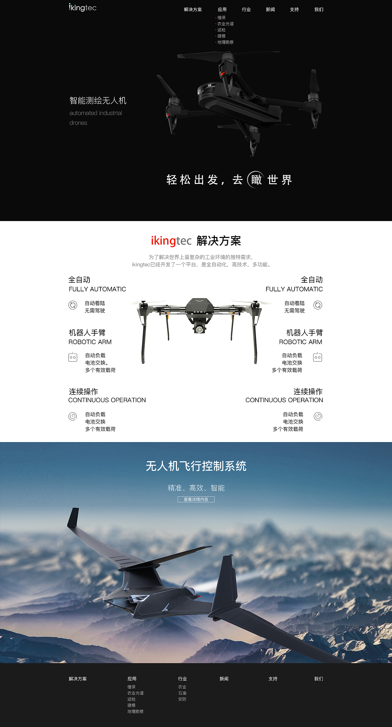 北大无人机网站（图ZODM3MjQ0NDA=） - 企业官网 - 站酷设计师ZnearS原创素材 - 站酷ZCOOL