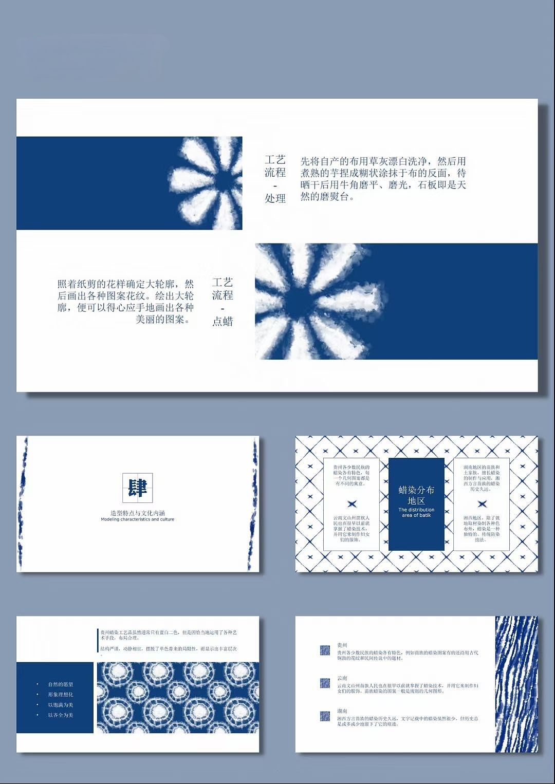 蜡染PPT模板（图ZMzE5NjU4Mzgw） - 其他平面 - 站酷设计师Z16857652原创素材 - 站酷ZCOOL