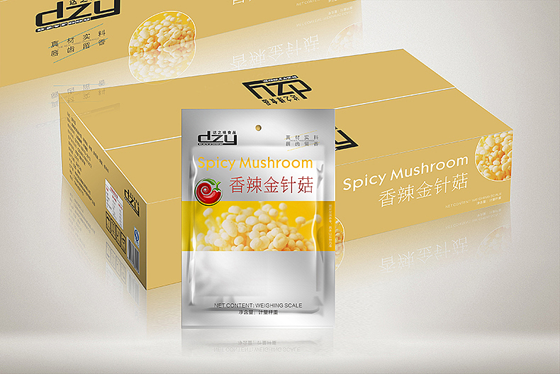 达之缘食品金针菇&杏鲍菇包装设计（图ZNjE5NDExNjA=） - 包装 - 站酷设计师斯沃德设计原创素材 - 站酷ZCOOL