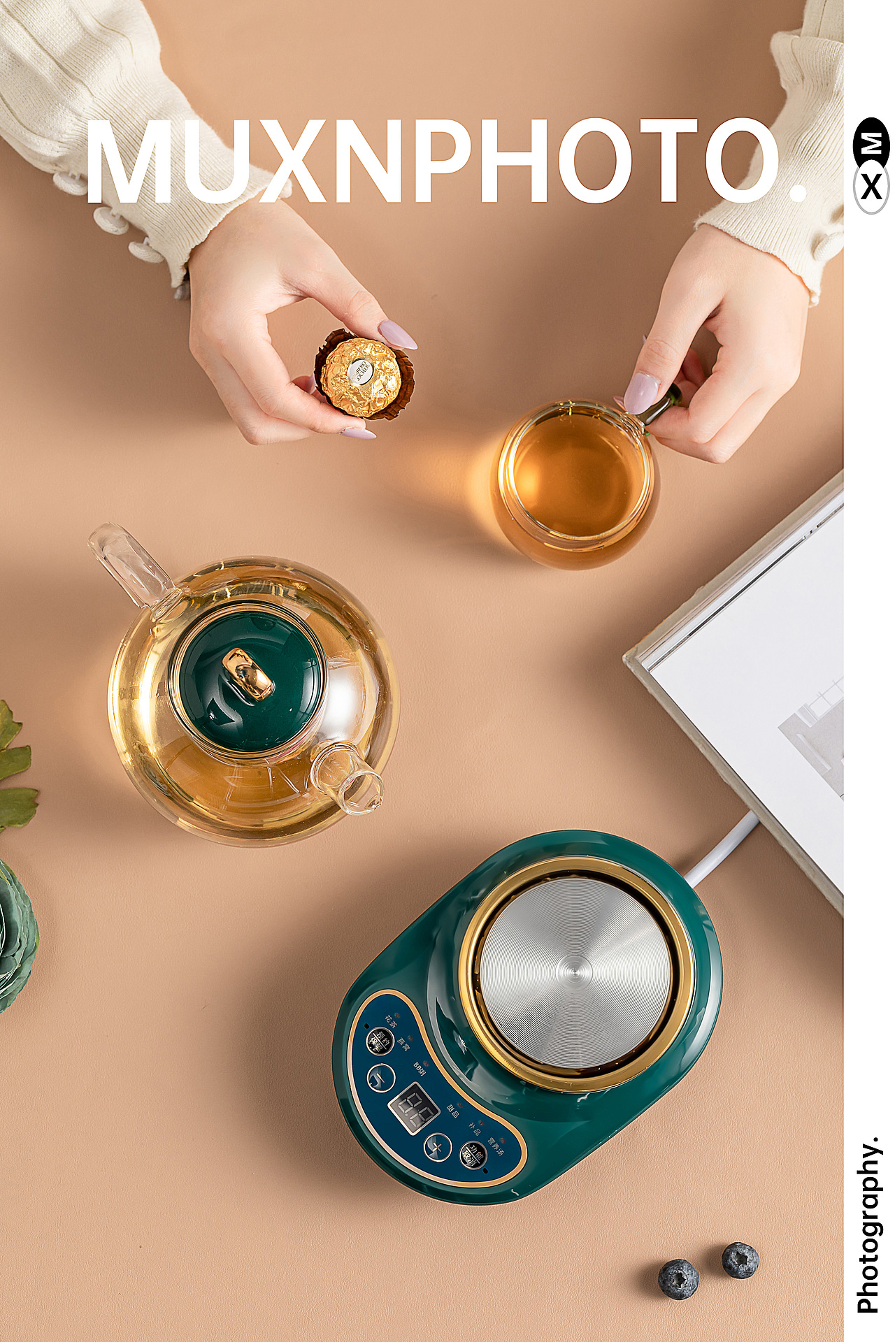 #暖冬系列丨多功能养生壶丨花茶壶（图ZMjM3ODM3NjQw） - 产品摄影 - 站酷设计师muxn原创素材 - 站酷ZCOOL