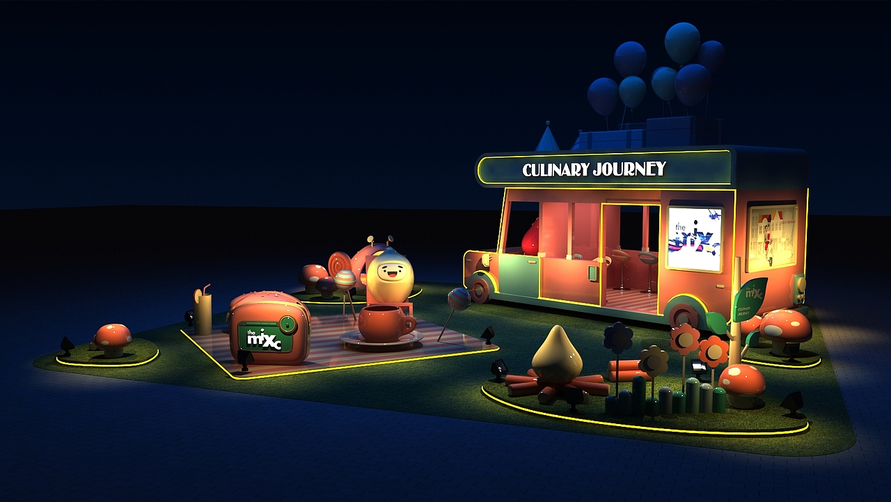 春季美食户外美陈