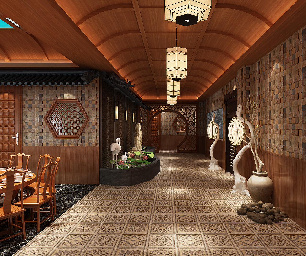 1992效果图-中式餐厅包间