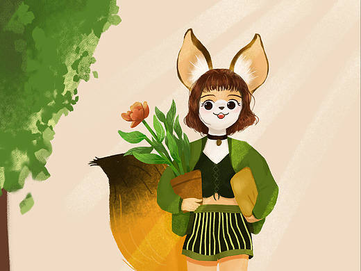 拟人狐狸小杀手