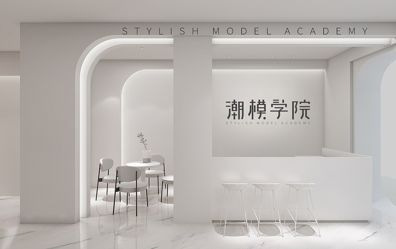 潮模学院 LOGO标志设计案例（图ZMjgzMDgxNjA4） - Logo - 站酷设计师田予和鹊原创素材 - 站酷ZCOOL