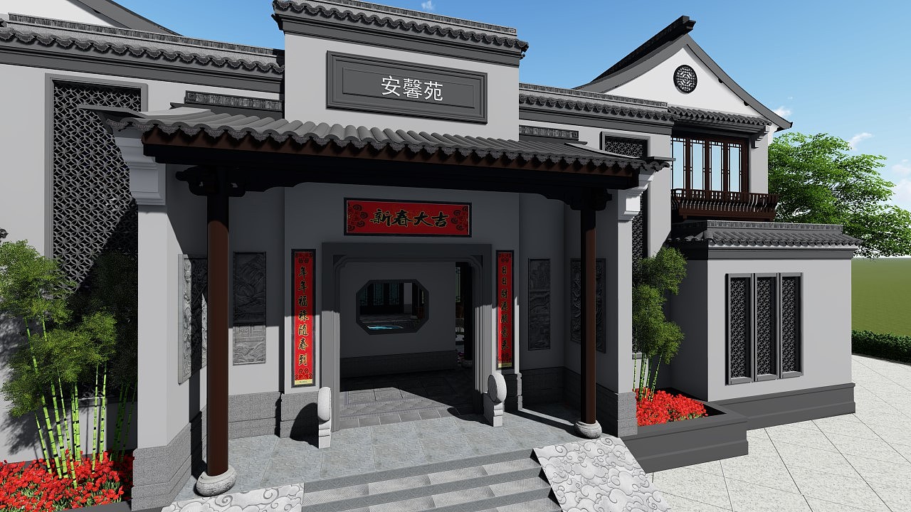 典雅徽派新中式（图ZMjkxOTY1NDI4） - 其他 - 站酷设计师看思想动原创素材 - 站酷ZCOOL