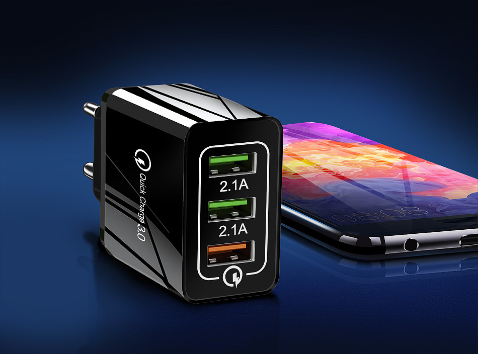 跨境电商产品-3C数码-充电器产品主图拍摄精修 优化