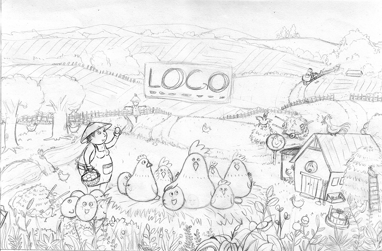 农产品包装插画