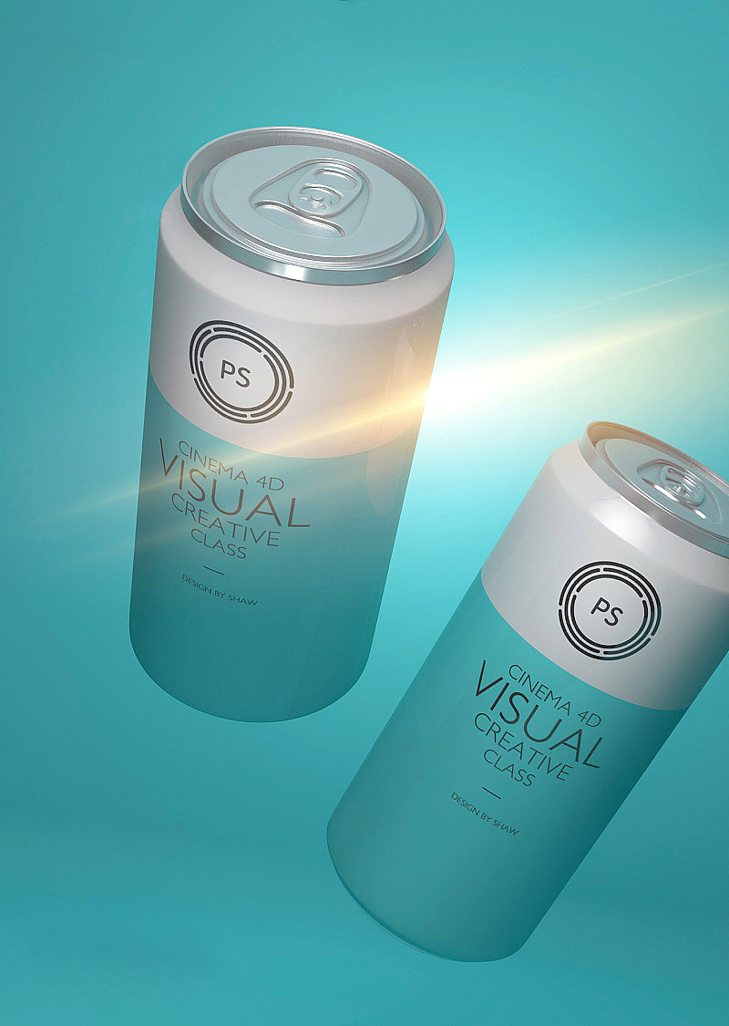 易拉罐海报渲染