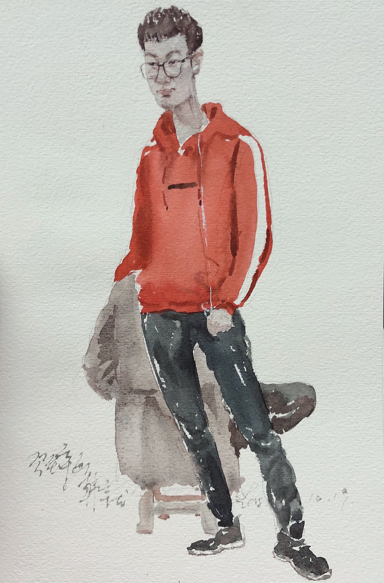 一组水彩人物速写2535min