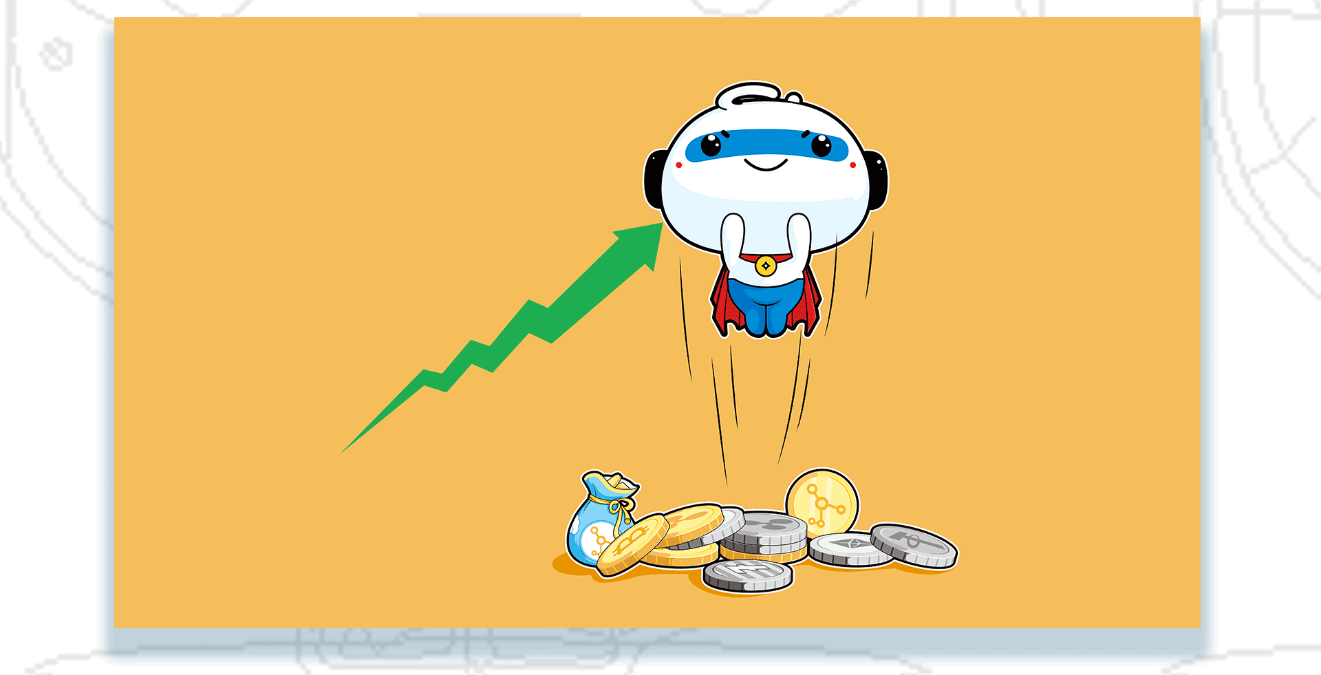 让我来保护你的财产-金融小超人（图ZMjIwNDQ4OTg4） - IP形象 - 站酷设计师笑面佛XMF原创素材 - 站酷ZCOOL