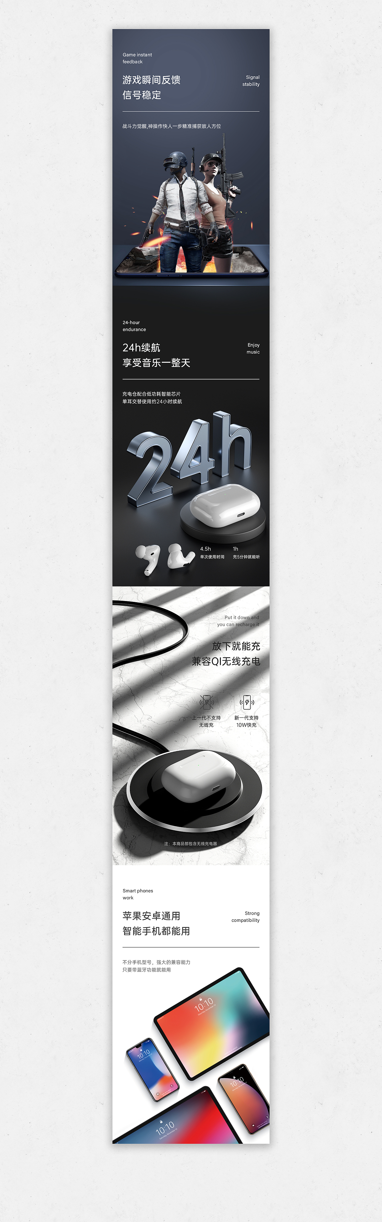 蓝牙耳机详情页（图ZMjMwMDcyMjk2） - 电商 - 站酷设计师陌影_promise原创素材 - 站酷ZCOOL