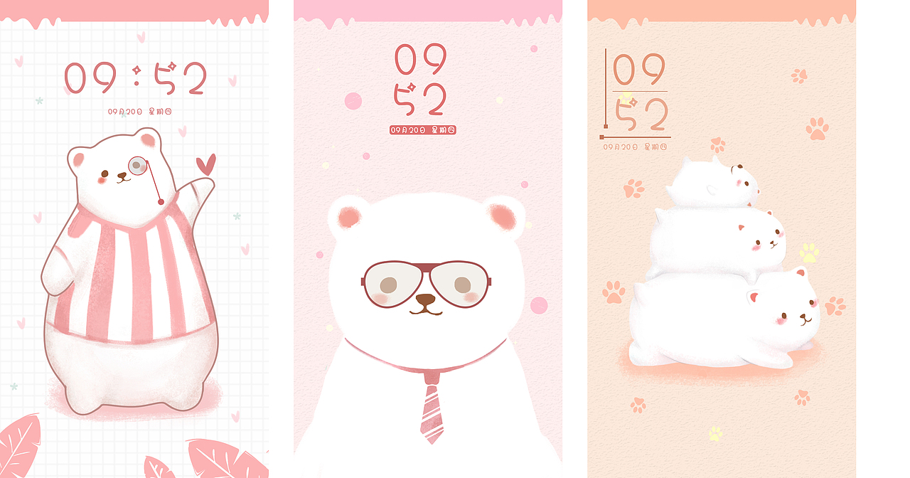 在之前公司画的一些插画