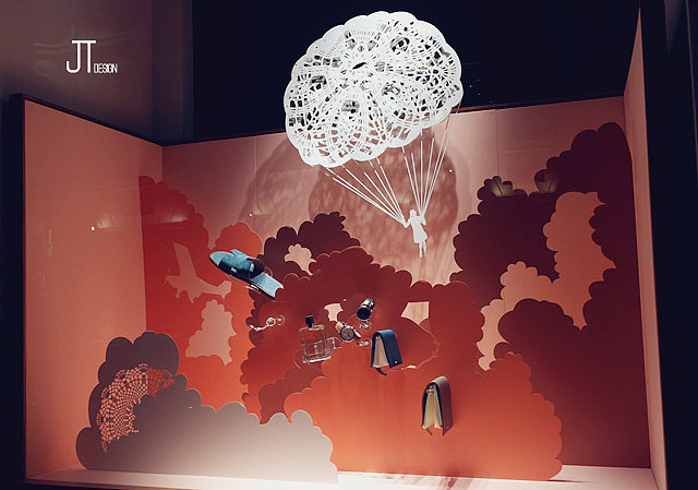 HERMES×LIGHT AS A FEATHER (2013年春夏橱窗)