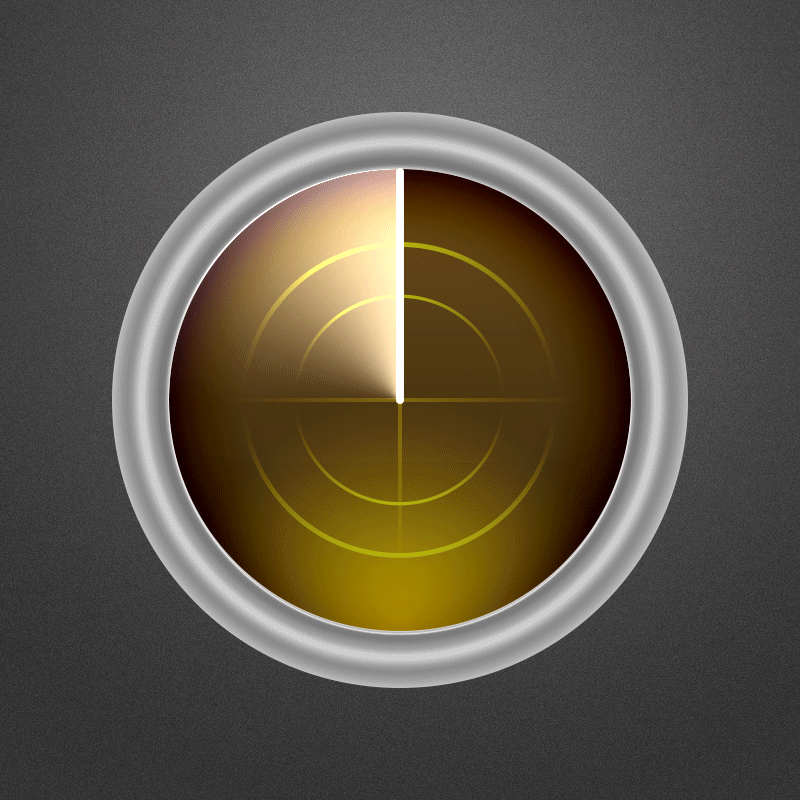 ps动画制作练习雷达