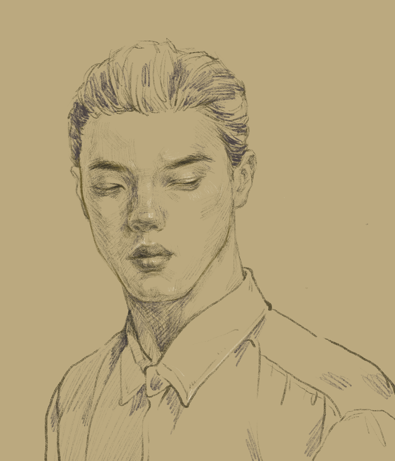 头像练习（图ZMjYzNTA4ODQw） - 创作习作 - 站酷设计师荳丁lily原创素材 - 站酷ZCOOL