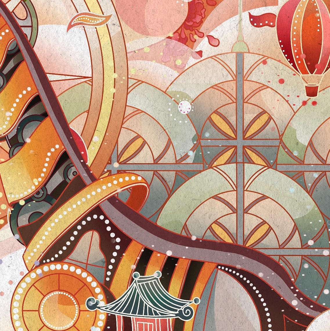 中国风插画—中式童话（六一儿童节）（图ZMzAyOTg0OTI0） - 商业插画 - 站酷设计师素大炉原创素材 - 站酷ZCOOL