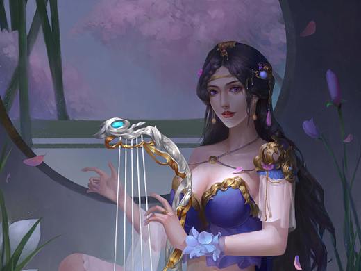 水边琴女（个人主页-ZMjk2NzY0NTI=） - 概念设定 - 站酷设计师阮晚晚原创素材 - 站酷ZCOOL