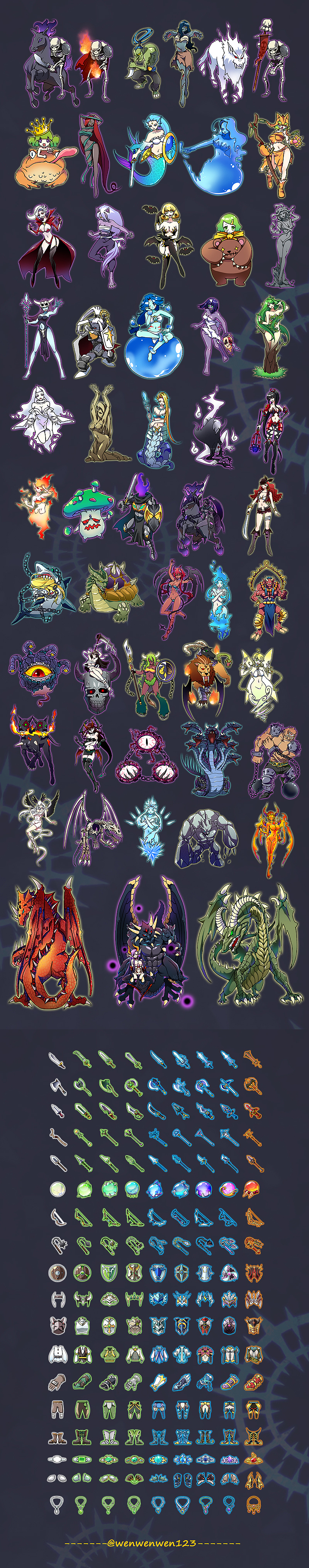 -Monster Dungeons-（地牢RPG手游）（图ZMjI0MzkzOTY=） - 游戏UI - 站酷设计师wenwenwen123原创素材 - 站酷ZCOOL