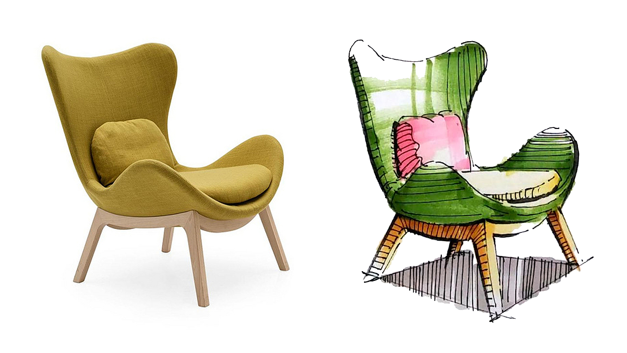 手绘家具快速表现(内附实景图参照)