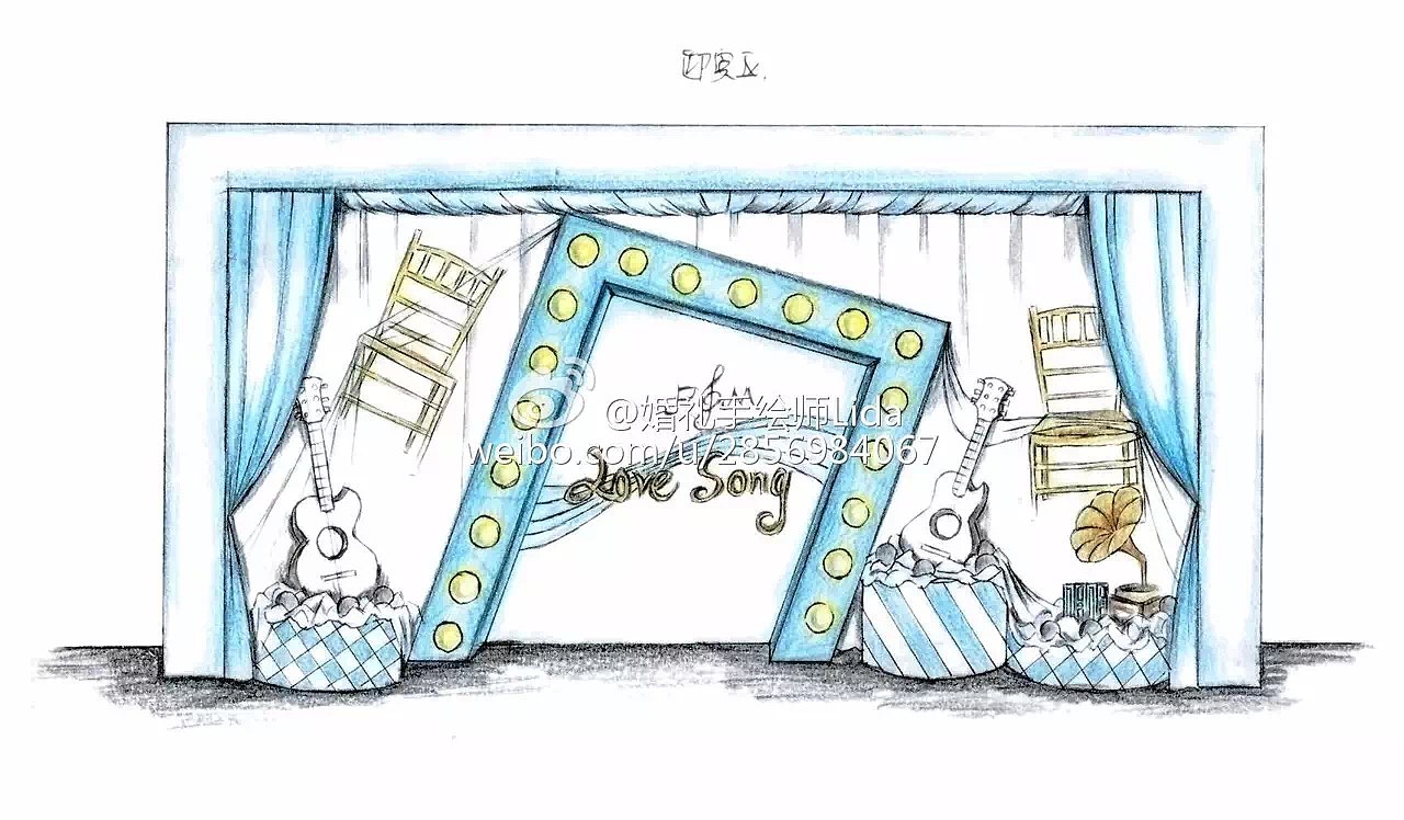 婚礼手绘作品（图ZMTA4NjU0OTQ4） - 其他平面 - 站酷设计师安妮婚礼手绘原创素材 - 站酷ZCOOL