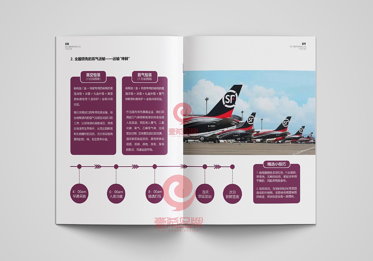 一希品牌设计--杨梅种植公司画册宣传册设计