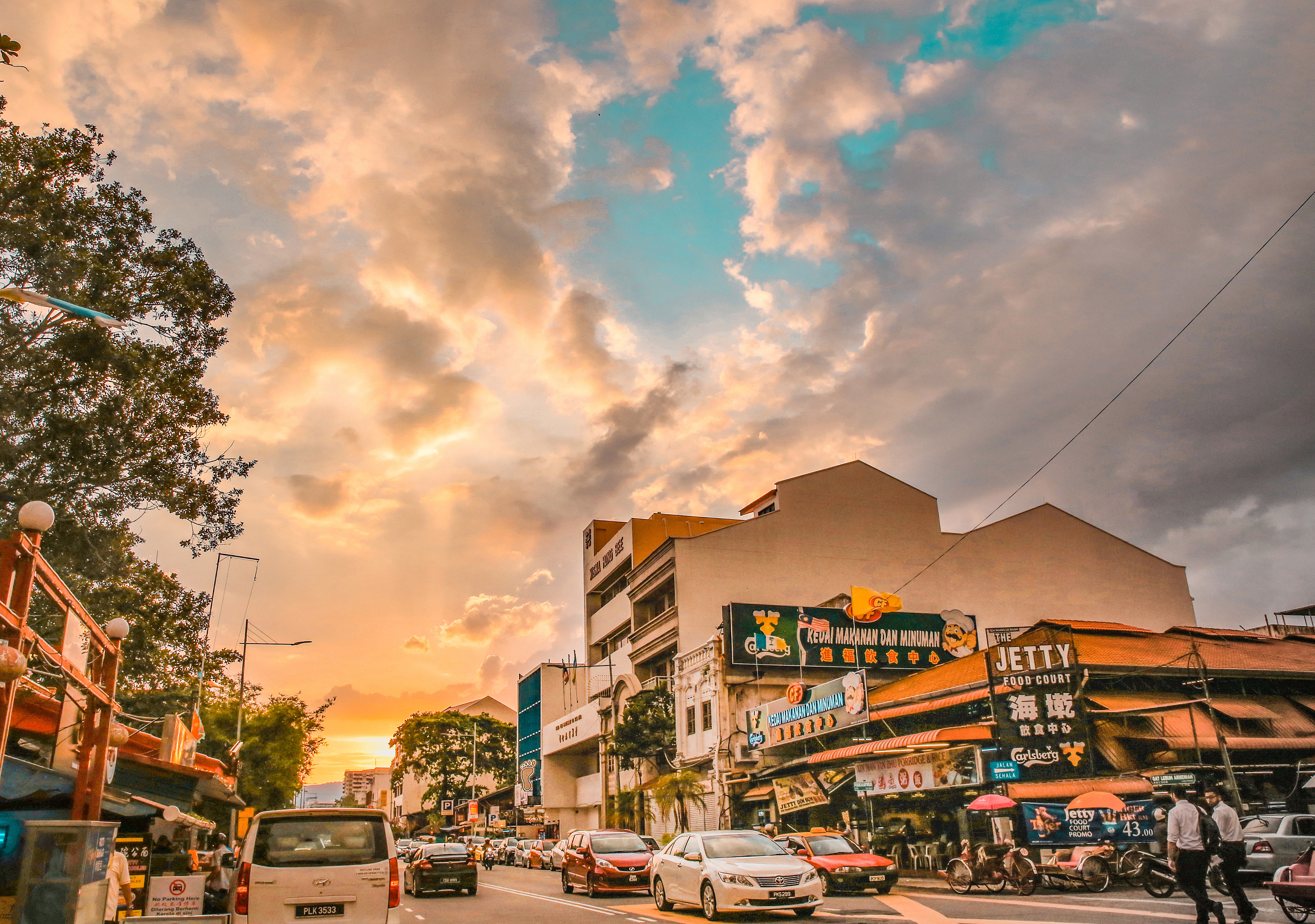 糖果色的槟城小城